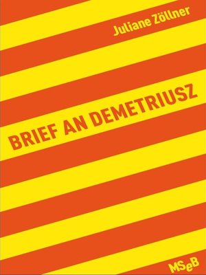 cover image of Brief an Demetriusz